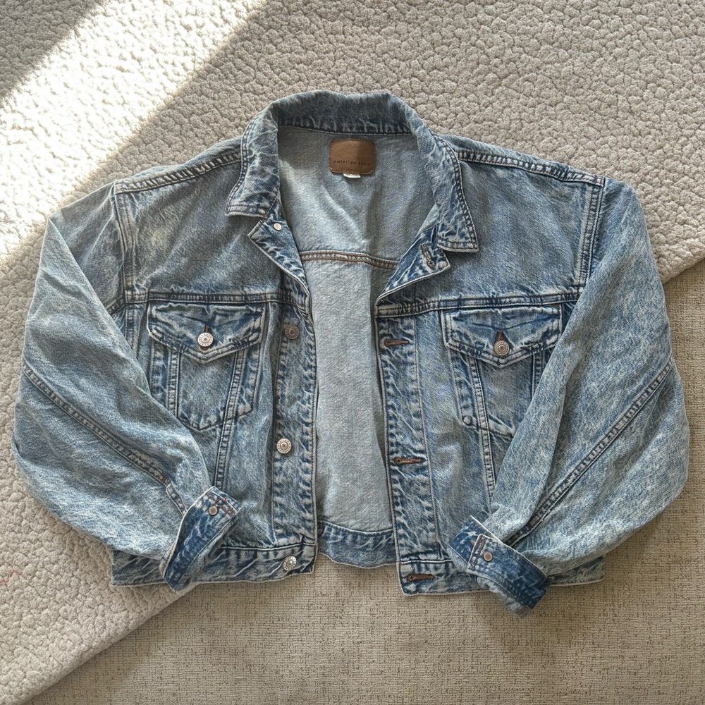 American Eagle oversized denim jacket